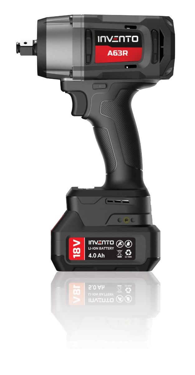 Clé à chocs sans fil INVENTO 1180 Nm 1/2" - Jeu de 2 batteries 4 Ah, sac et chargeur inclus – Image 20