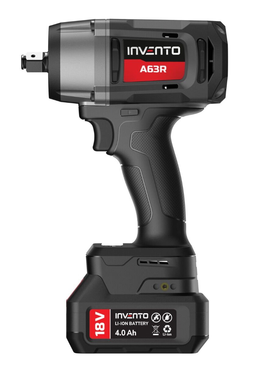 Clé à chocs sans fil INVENTO 1180 Nm 1/2" - Jeu de 2 batteries 4 Ah, sac et chargeur inclus – Image 21