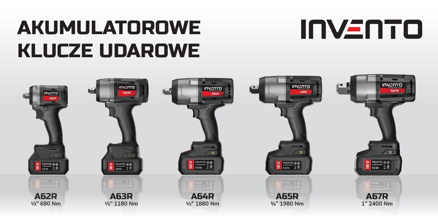 Clé à chocs sans fil INVENTO 1180 Nm 1/2" - Jeu de 2 batteries 4 Ah, sac et chargeur inclus – Image 23