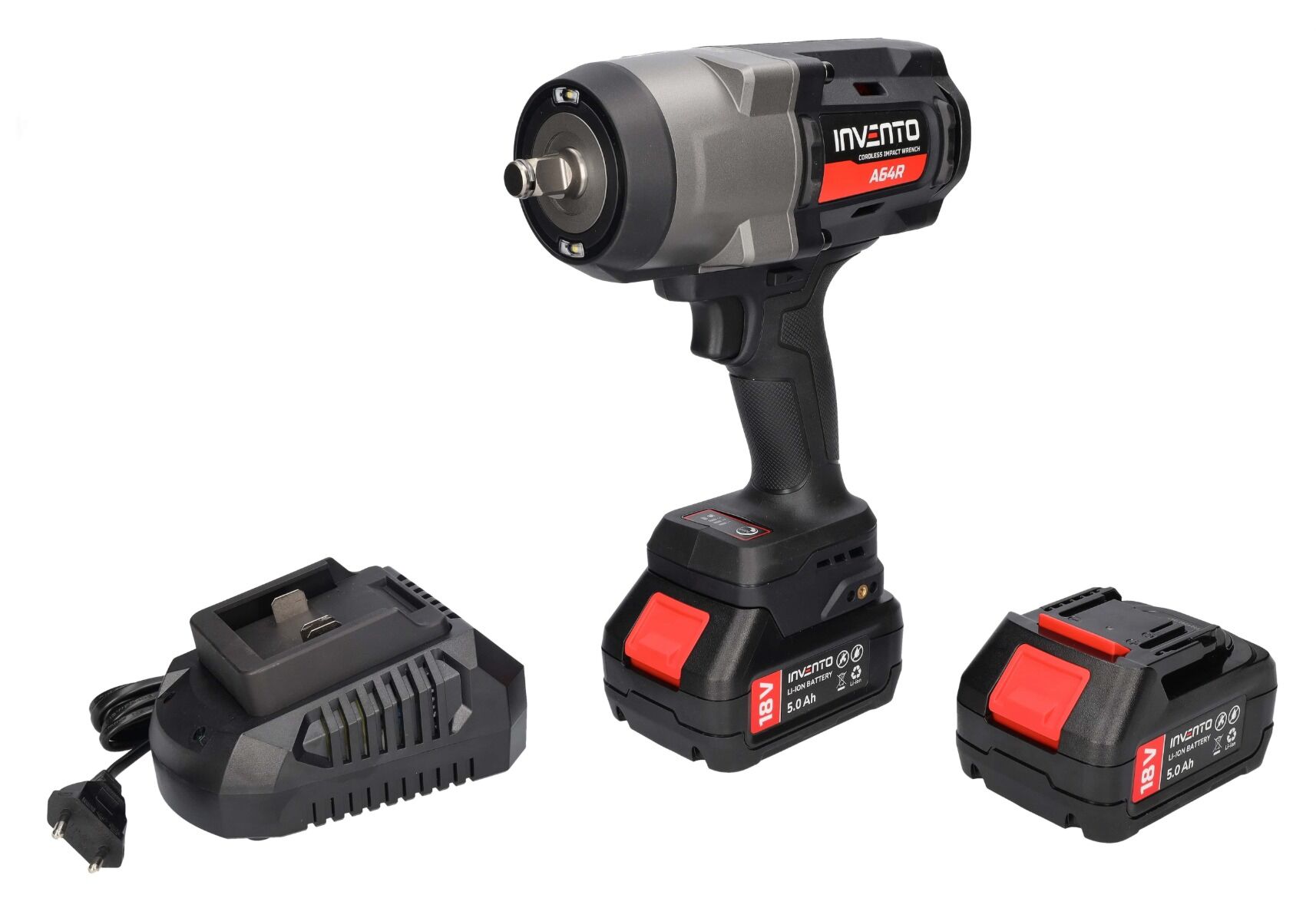 Clé à chocs sans fil INVENTO 1880 Nm 1/2" (2 batteries 4 Ah, sac, chargeur) – Image 15