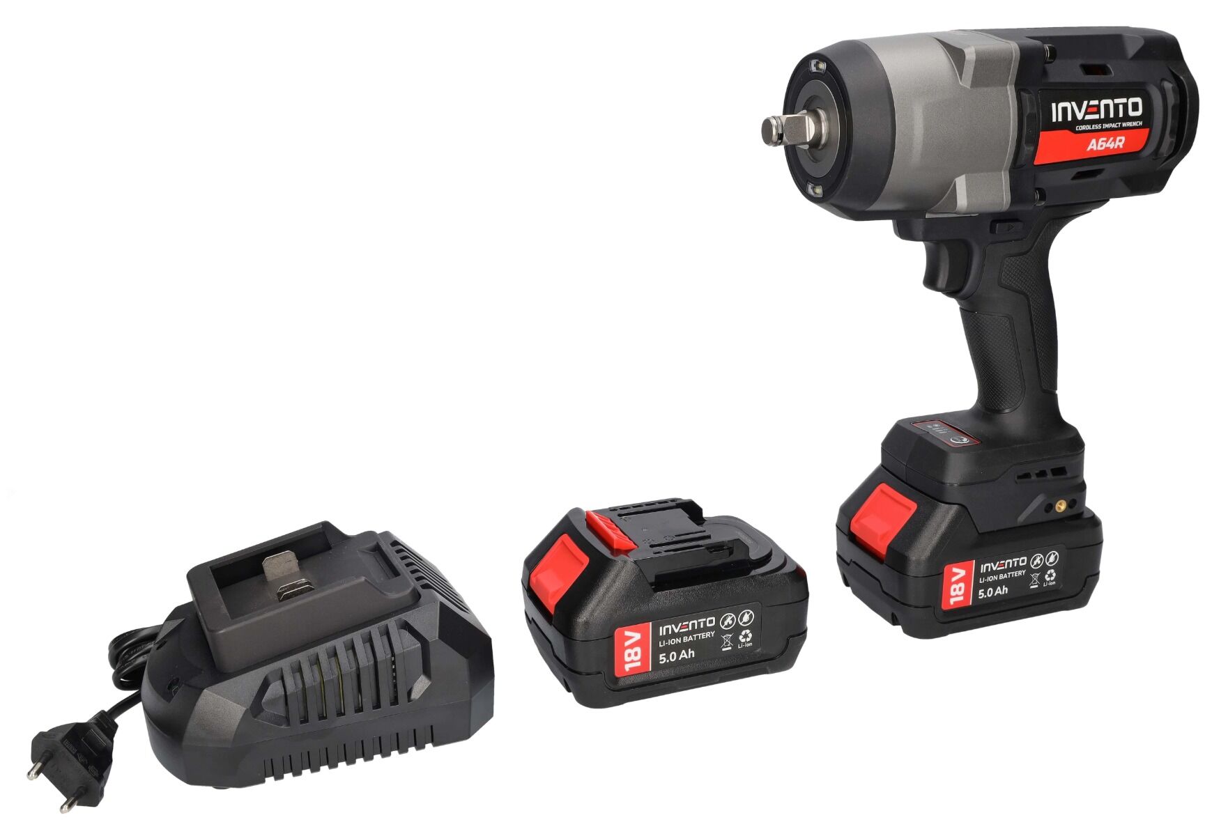Clé à chocs sans fil INVENTO 1880 Nm 1/2" (2 batteries 4 Ah, sac, chargeur) – Image 16