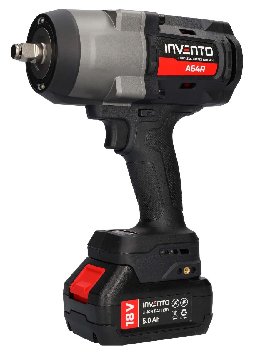 Clé à chocs sans fil INVENTO 1880 Nm 1/2" (2 batteries 4 Ah, sac, chargeur) – Image 8