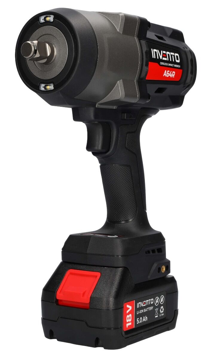 Clé à chocs sans fil INVENTO 1880 Nm 1/2" (2 batteries 4 Ah, sac, chargeur) – Image 9