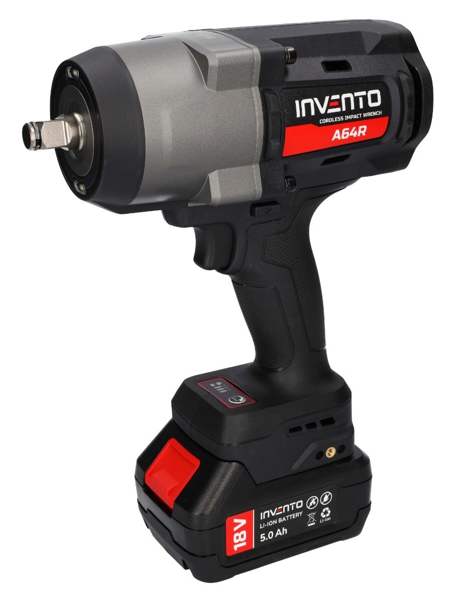 Clé à chocs sans fil INVENTO 1880 Nm 1/2" (2 batteries 4 Ah, sac, chargeur) – Image 14