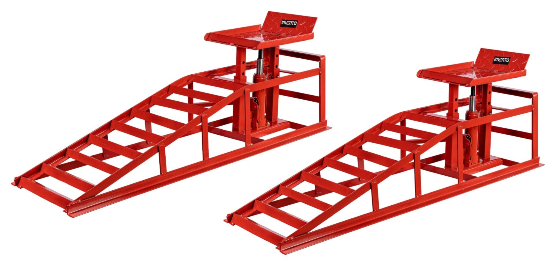 KIT DE RAMPES INVENTO DRIVE-ON pour voitures - vérins hydrauliques 2T - 2 pièces. – Image 2