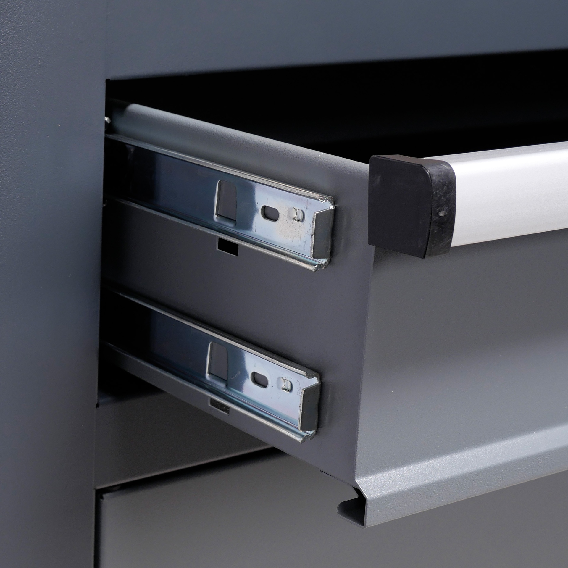 Chariot à outils avec panneau arrière et plateau en bois massif – Image 3