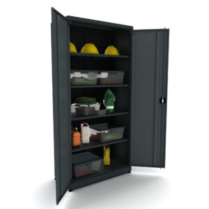 Armoire à outils métallique 2 portes avec 4 étagères