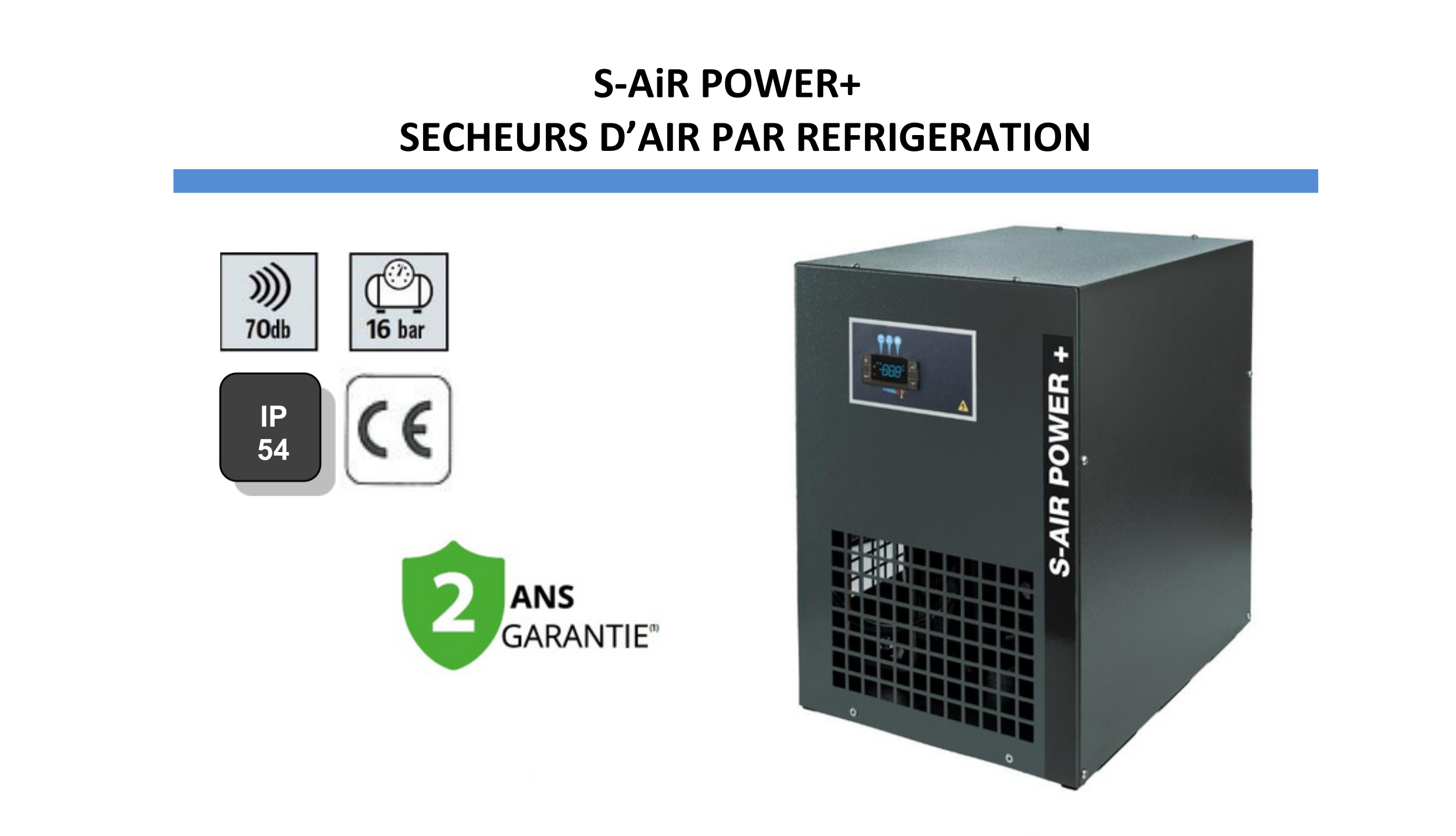 Compresseur insonorisé à piston 10 CV + réservoir 500 L + sécheur - SILENT K50/10SD/500VG/ES – Image 9