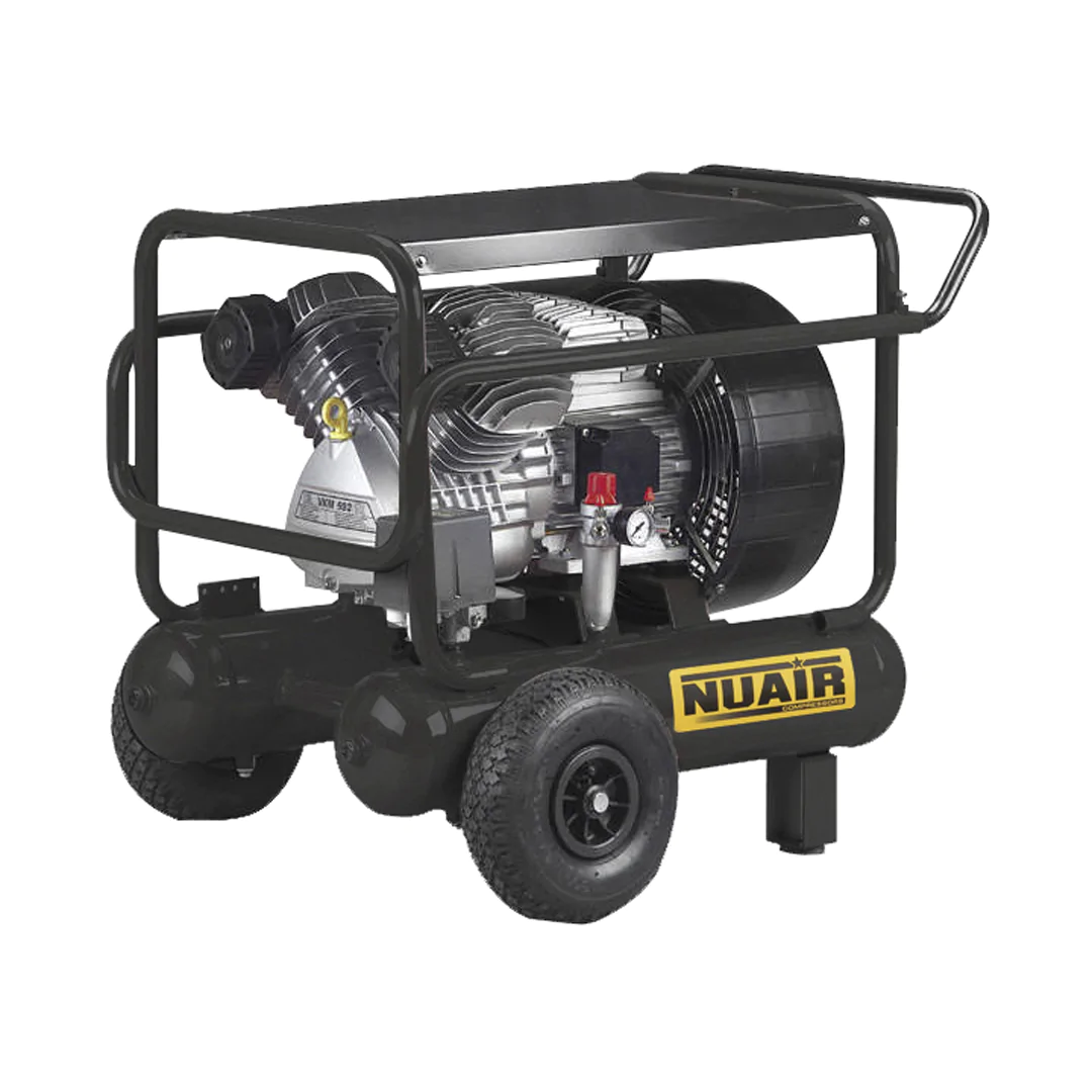 WARRIOR BUILDAIR - Compresseur à piston lubrifié 4 CV - 230 V - 2x10 litres - Travaux de projection et nettoyages de véhicules