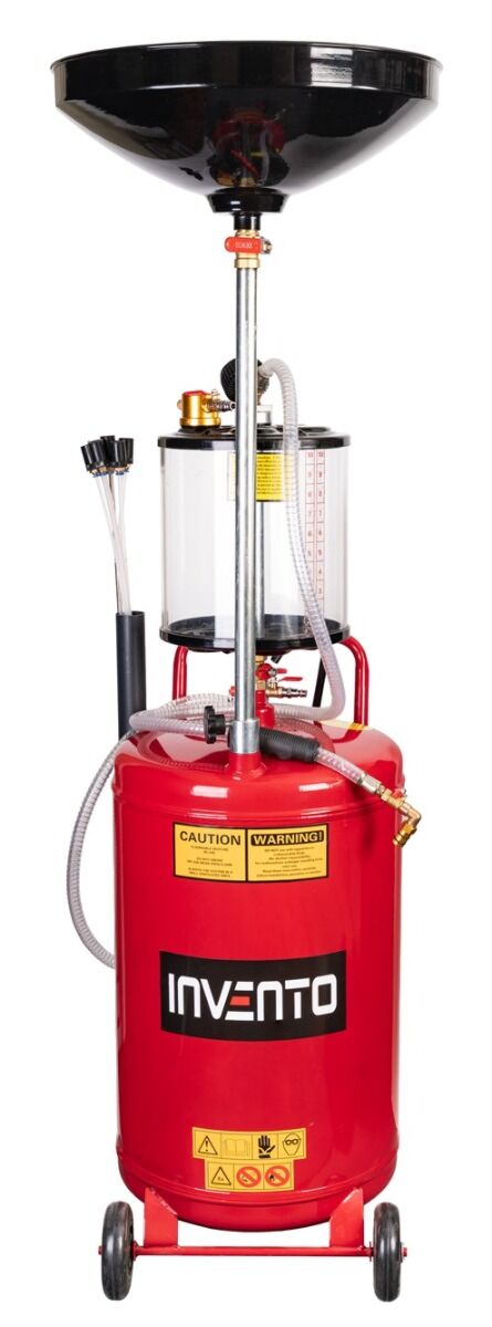 Vidangeur d'huile avec réservoir de contrôle et aspiration, 80 l – Image 2