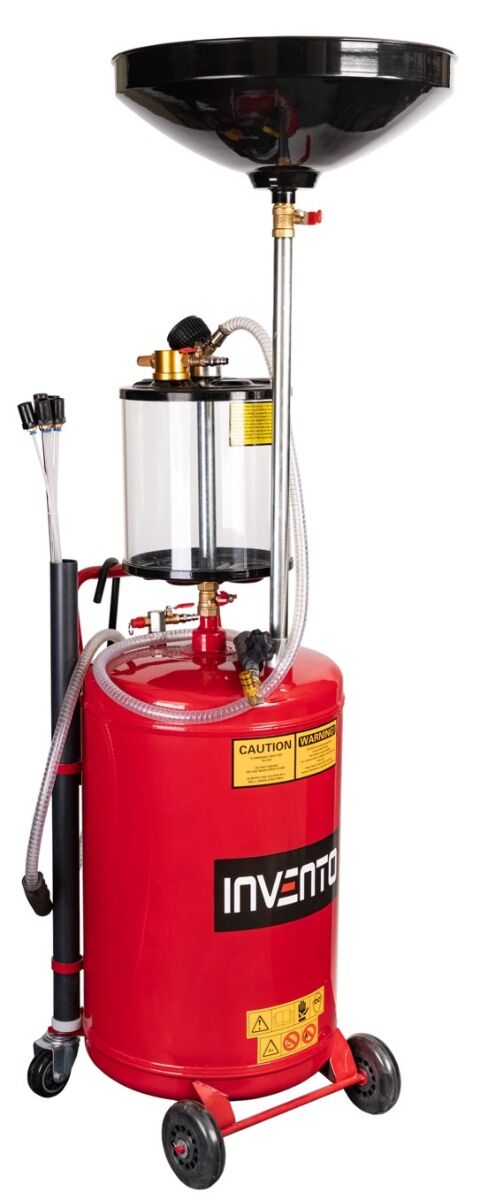Vidangeur d'huile avec réservoir de contrôle et aspiration, 80 l – Image 5