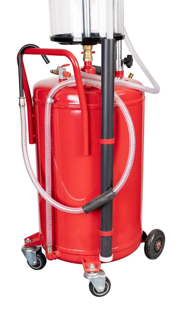 Vidangeur d'huile avec réservoir de contrôle et aspiration, 80 l – Image 6