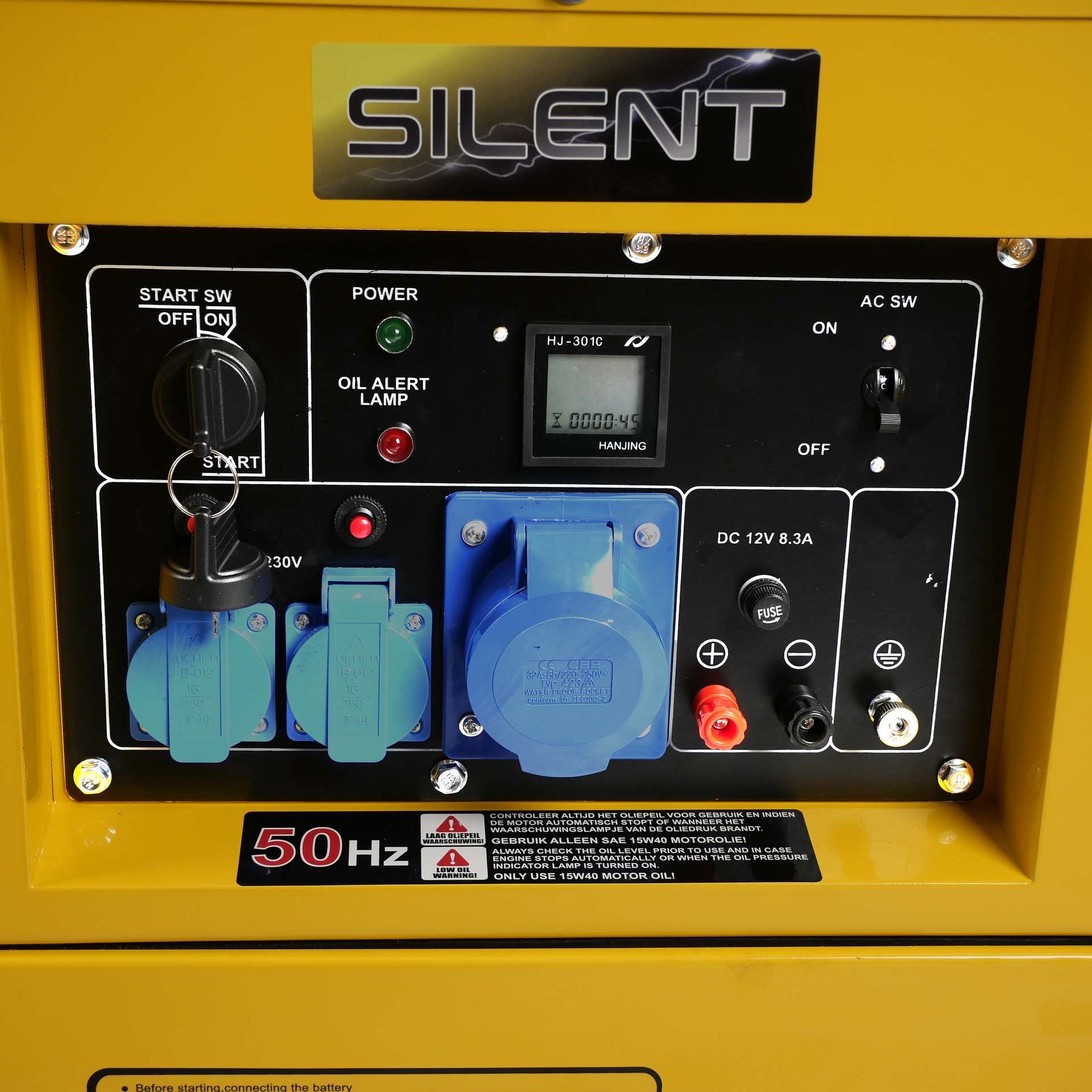Groupe électrogène diesel insonorisé 230 V 5 kW avec connexion ATS – Image 5