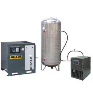 Pack compresseur à vis 5,5 kW - 10 bar - cuve 500L - sécheur d'air - K-MAX 5.5/10/500VG/ES