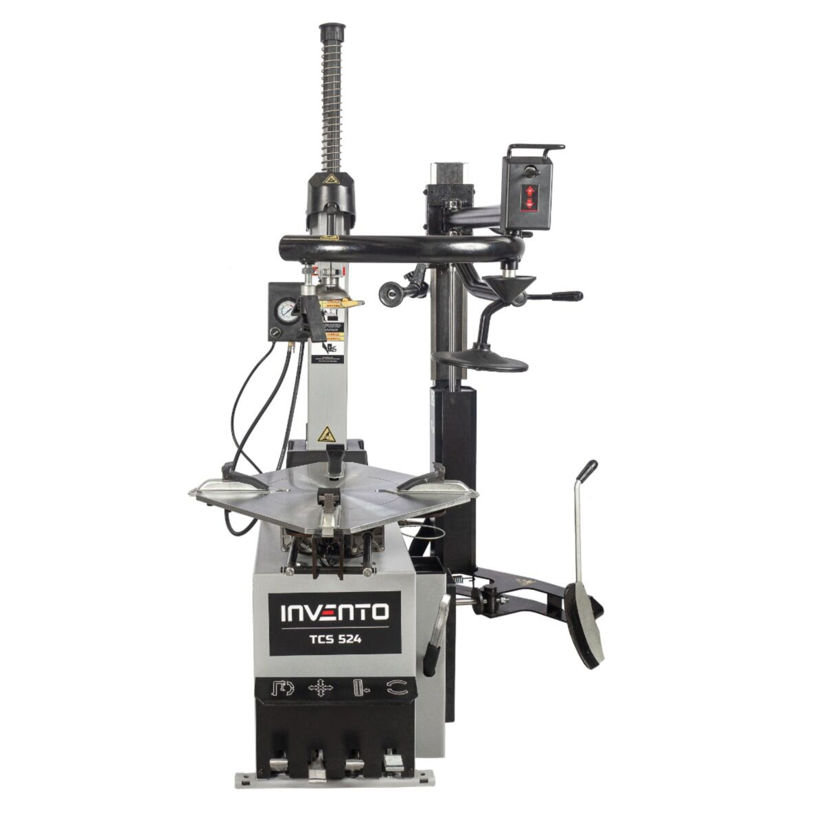 Démonte-pneu vitesse variable 26″ 230v avec bras d’assistance runflat - INVENTO TCS 524 MI HA – Image 6