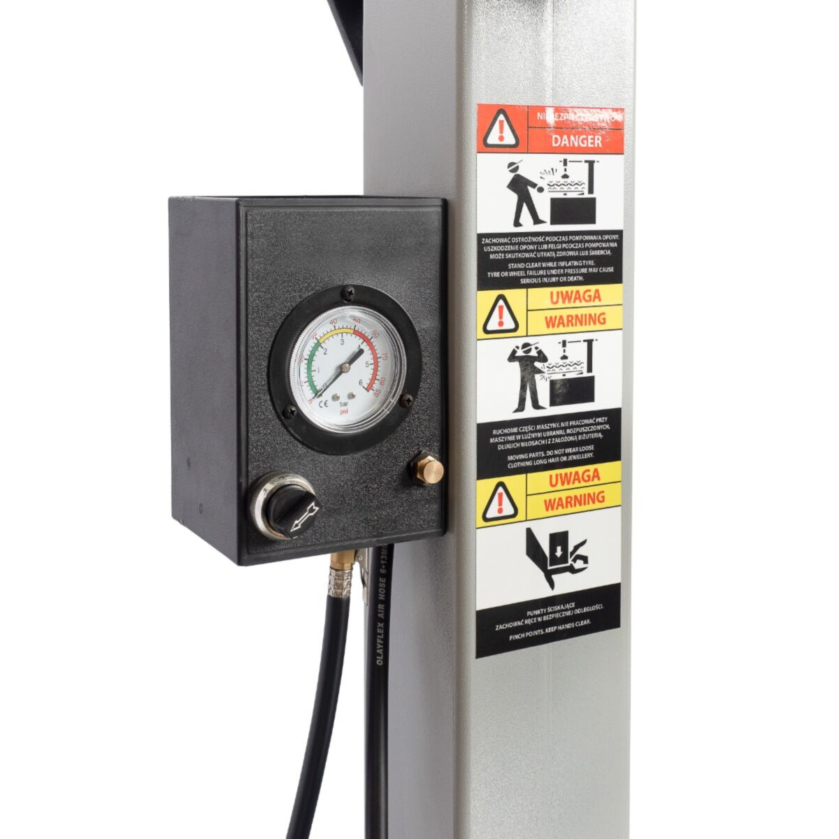 Démonte-pneu vitesse variable 26″ 230v avec bras d’assistance runflat - INVENTO TCS 524 MI HA – Image 10