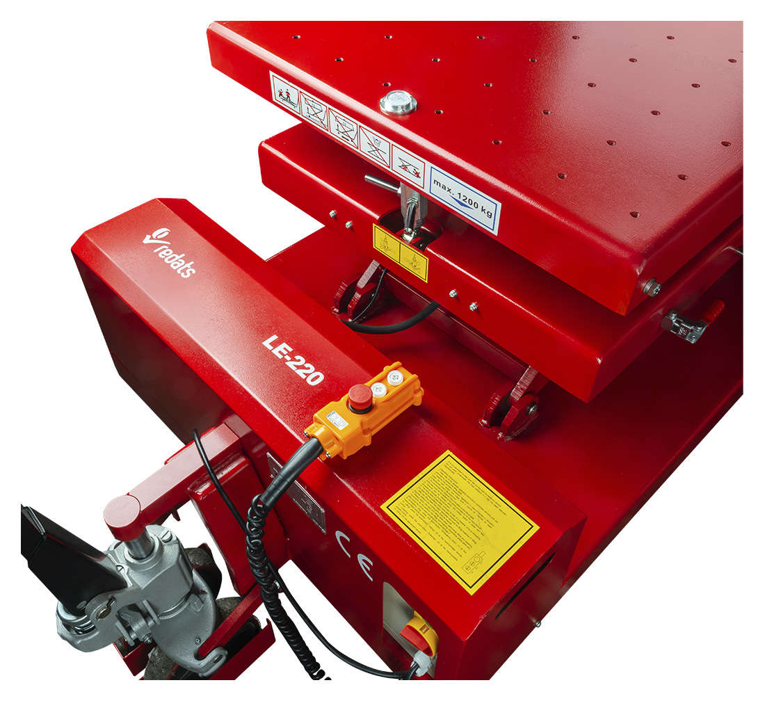 Table élévatrice mobile pour batteries, moteurs et boîtes de vitesses 230V 1.2T - REDATS LE-220 – Image 14