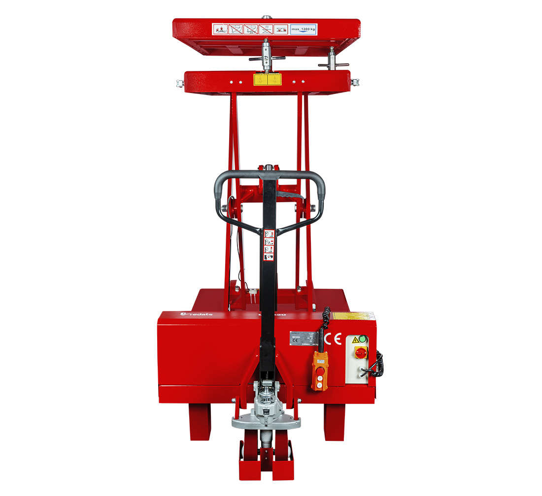 Table élévatrice mobile pour batteries, moteurs et boîtes de vitesses 230V 1.2T - REDATS LE-220 – Image 7
