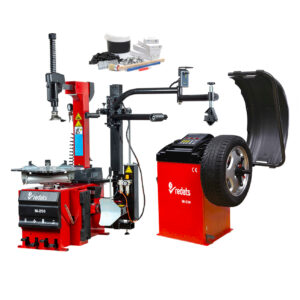Pack M-250Laser – Démonte-pneus 26″ double vitesse M-250-3D2 + équilibreuse 24″ avec pointeur laser W-230