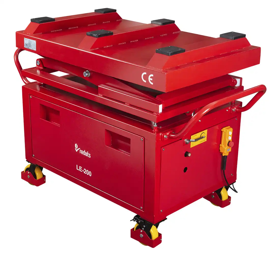Table élévatrice mobile à ciseaux pour batteries, boîtes de vitesses et moteurs 230V 1T - REDATS LE-200 – Image 8