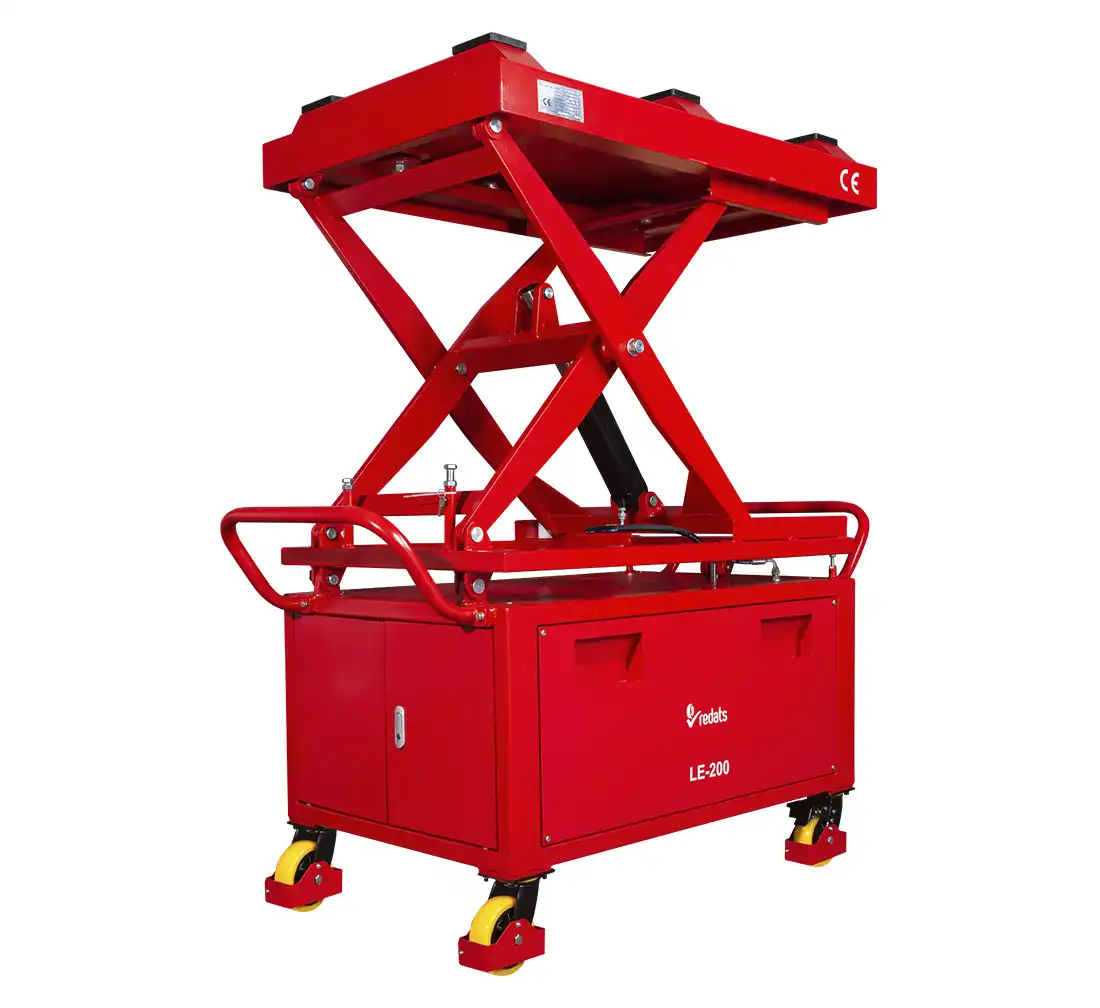 Table élévatrice mobile à ciseaux pour batteries, boîtes de vitesses et moteurs 230V 1T - REDATS LE-200 – Image 4